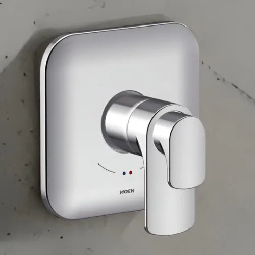 Moen Rizon Tub/Shower Valve Only Trim w/ Flow Control and Temperature Adjust, Lever Handles, M-Core 4, Thermostatic Cartridge, Chrome - UT4811