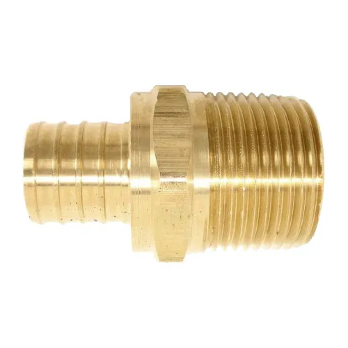 1/2" PEX Male Adapter, Brass - Crimp x Male Pipe Thread
