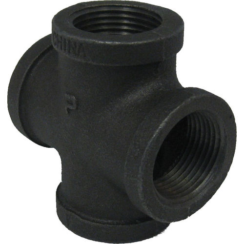 1" Black Malleable Cross