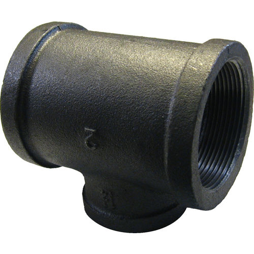 2"x2"x1-1/4" Black Iron Tee