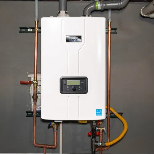 Bradford White Infiniti GR Natural Gas Tankless Water Heater w/ Built-in Recirculating Pump, 9.7GPM, Digital Control, 199,000 BTU, 120V - RTG-R-199-N1