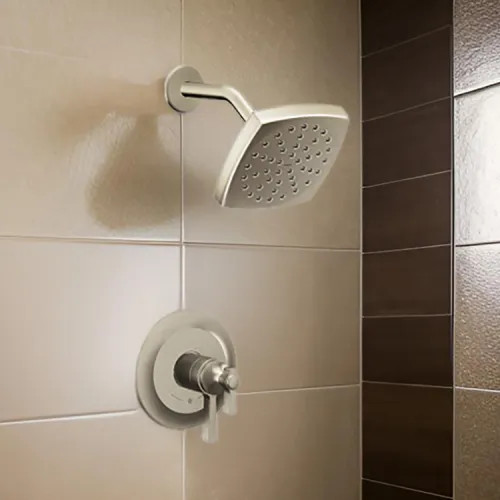 Moen Flara Single Function Shower Only Faucet with Temperature and Volume Control, M-Core 4, Thermostatic Cartridge,ADA, WaterSense, Brushed Nickel - UTS4912EPBN