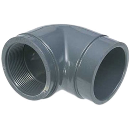 1-1/4" Schedule 80 PVC 90-Degree Elbow, Slip x Threaded