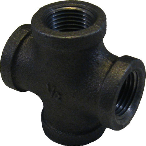 1/2" Black Malleable Cross