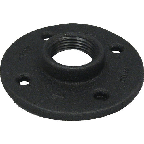 1" Black Malleable Iron Floor Flange