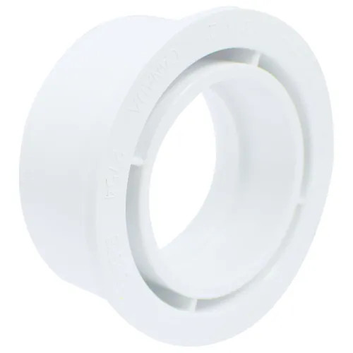 3" x 2" PVC Flush Bushing DWV (Drain Waste and Vent) - Spigot x Hub