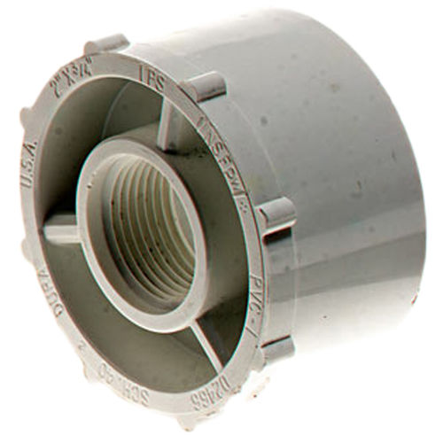 4" x 3" Schedule 40 PVC Bushing, Slip x Thread