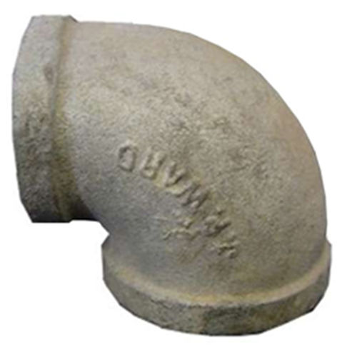 GALL2112 Galvanized 90 Degree Elbow, 2 x 1-1/2 Inch
