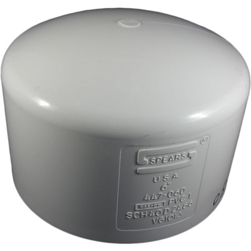 PVCCAP6 Schedule 40 PVC Slip Cap, 6 Inch