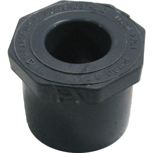 Schedule 80 1-1/2in x 3/4in PVC Bushing - Slip