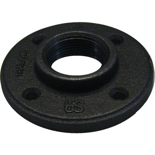 1 1/2" Black Iron Floor Flange