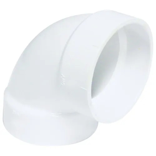 1-1/2" PVC 90-Degree Vent Elbow DWV (Drain Waste and Vent) - Hub