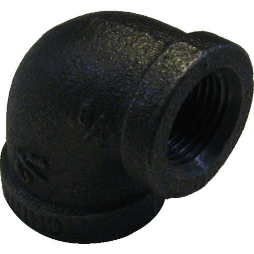 1/2"x3/8" Black Iron 90deg Elbow