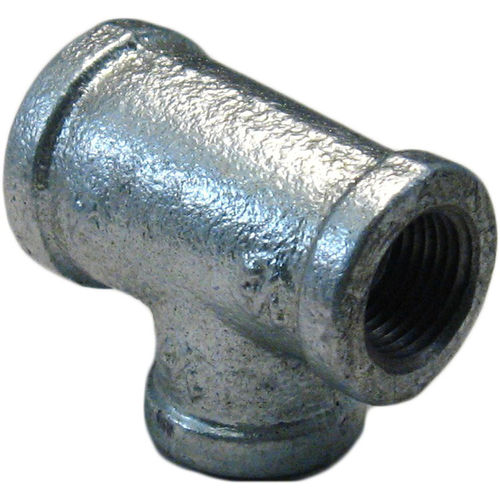 GALT341212 Galvanized Tee, 3/4 x 1/2 x 1/2 Inch
