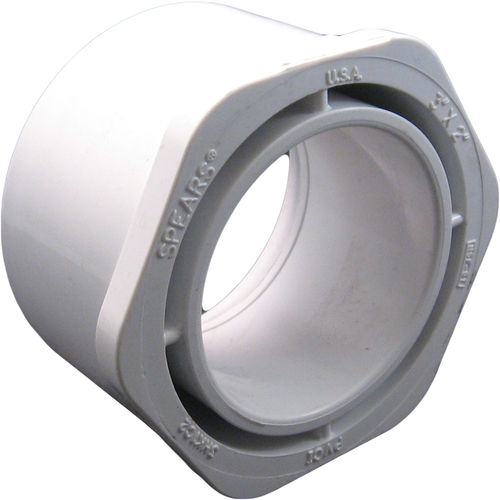 PVCB32ST Schedule 40 PVC Bushing, 3 x 2 Inch