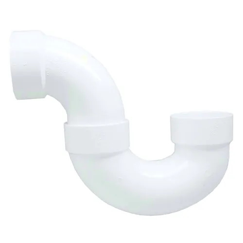 1-1/2" PVC P-Trap With Solvent Weld Joint DWV (Drain Waste and Vent) - Hub
