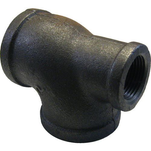 1-1/2"x1"x1-1/2" Black Iron Tee