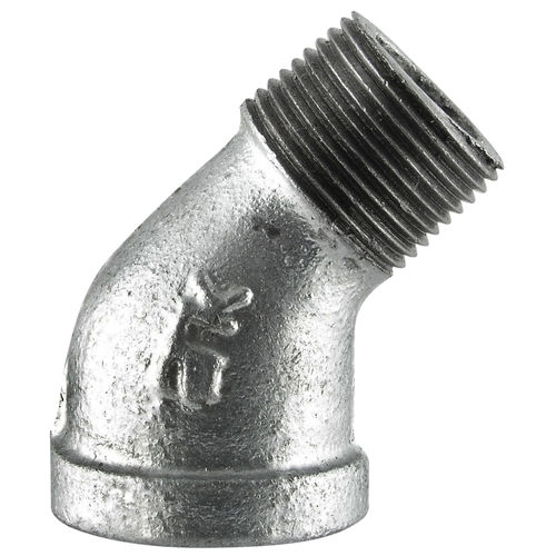 1/2 Inch Galvanized Iron 45-Degree Street Elbow - GALLS4512 
