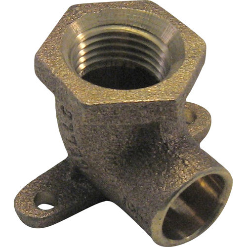 3/4" Copper Drop-Ear Elbow, 90-Degree, Threaded x Sweat, Lead Free