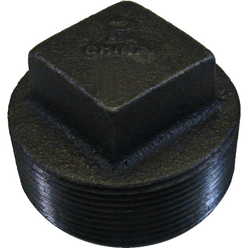 3" Black Iron Plug