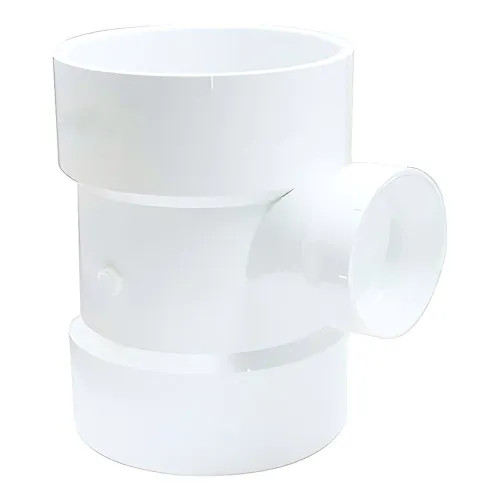 3" x 3" x 1-1/2" PVC Sanitary Tee DWV (Drain Waste and Vent) - Hub
