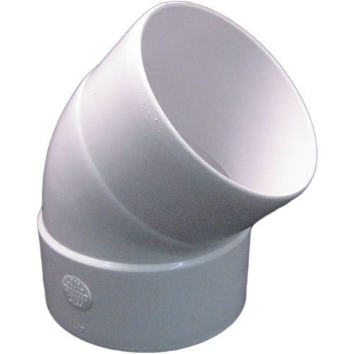 4 Inch PVC Sewer & Drain 45 Degree Street Elbow