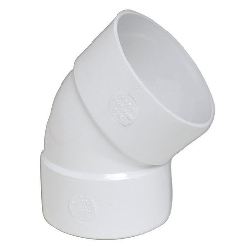 6 Inch PVC Sewer & Drain 45 Degree Elbow