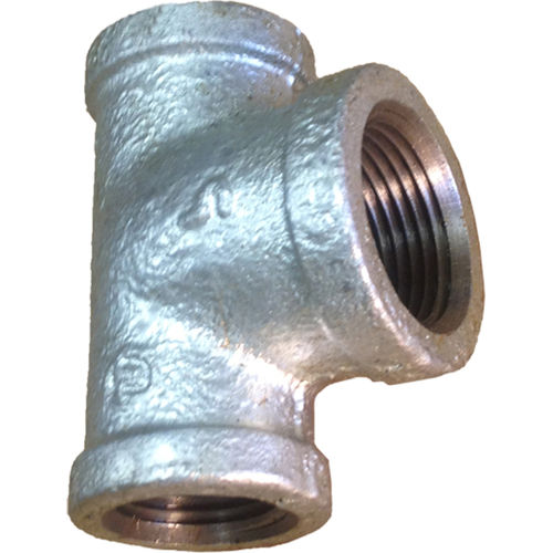 GALT121234 Galvanized Tee, 1/2 x 1/2 x 3/4 Inch