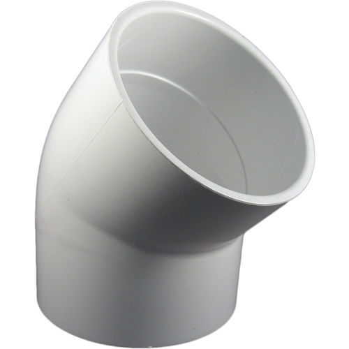 PVCL454 Schedule 40 PVC 45 Degree Elbow, 4 Inch