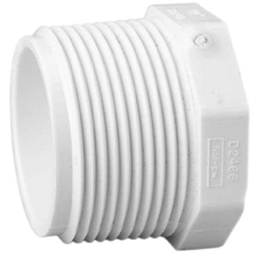 Schedule 40 PVC 2-1/2 Inch Threaded Plug