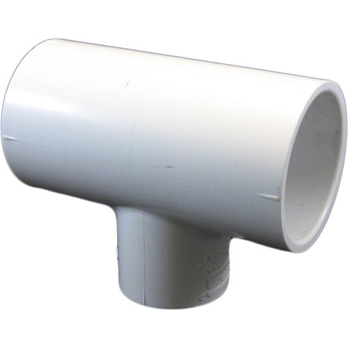 1-1/2" x 1-1/2" x 1" Schedule 40 PVC Reducing Tee - S x S x S