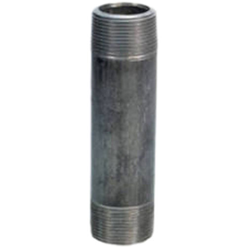 3/8in x 6in Pipe Nipple, Black Steel