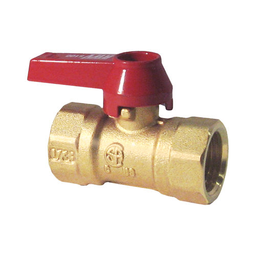 1/2" Gas Ball Valve, Brass - FIP