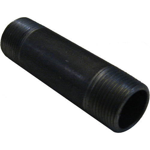 3/4in x 3-1/2in Pipe Nipple, Black Steel