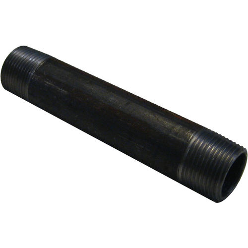 3/4in x 5in Pipe Nipple, Black Steel