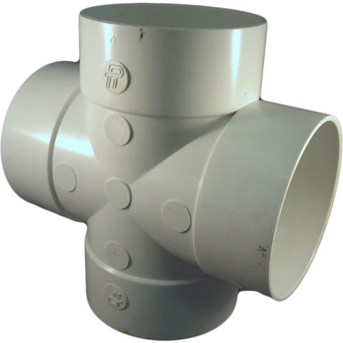 4 Inch PVC Sewer & Drain Tee Cross Fitting