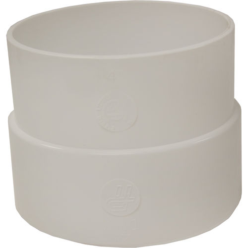 4" x 4" PVC Sewer & Drain Adapter Coupling