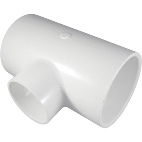 4" x 4" x 3" PVC Tee, Slip x Slip x Slip, Schedule 40
