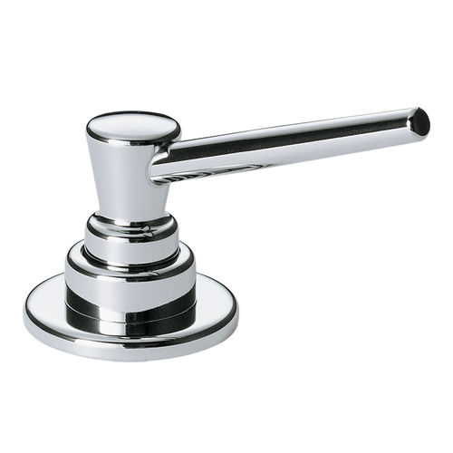 Delta 13oz Contemporary Soap and Lotion Dispenser, Round, Chrome - RP1001