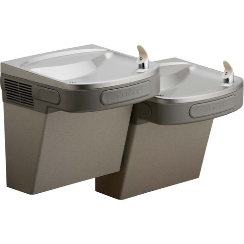 Elkay EZSTL8LC Versatile Cooler - Bi-Level, Non-Filtered, 8 GPH, Wall Mount, ADA, Light Gray Granite