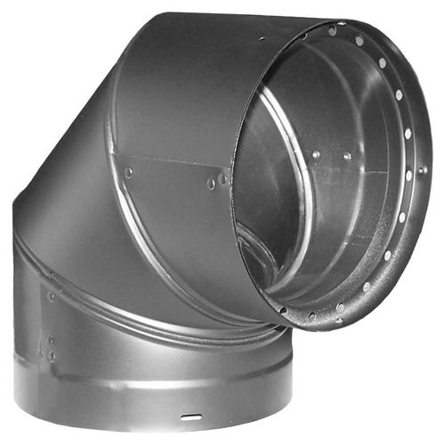 M&G DuraVent 8" DVL Double-Wall Black 90 Degree Elbow - 8890 // 8DVL-E90