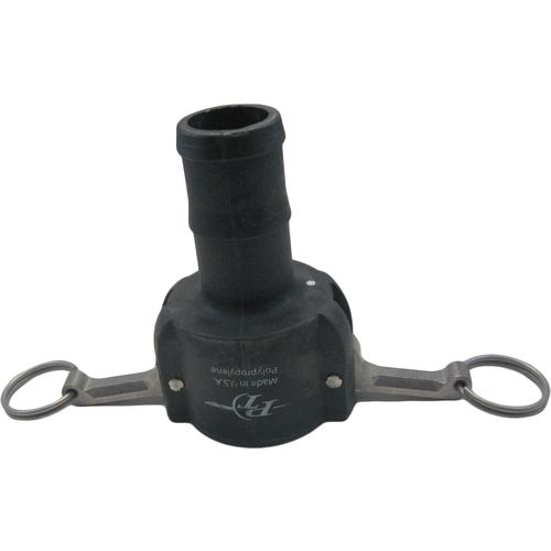Banjo 1 1/2" Barbed x 1 1/2" Female Cam Lock, 150 PSI at 70F - 150C