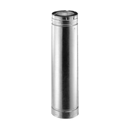 DuraVent 46DVA-12 DirectVent Pro 4" Double-Wall Pipe Length, 12" - Galvanized (6-5/8" O.D.)