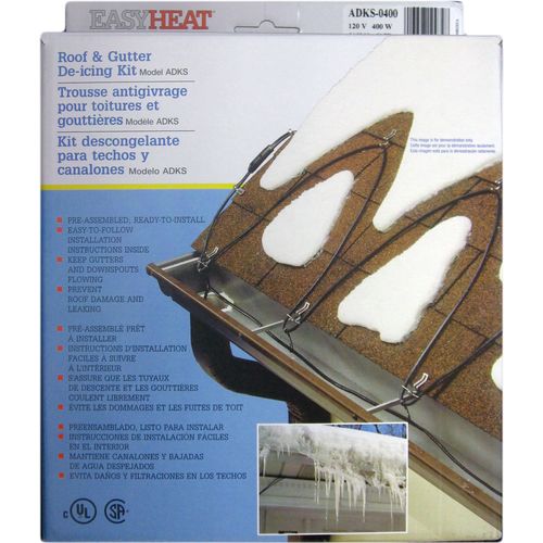 EasyHeat ADKS-400 80' Roof and Gutter De-Icing Downspout Tape