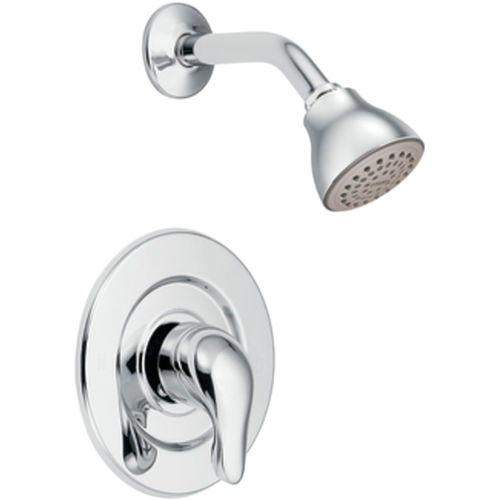 Moen Chateau Standard Single-Handle Shower Faucet, One-Function, 2.5 GPM, Lever Handle, M-PACT, Bulk Version, Chrome - TL473