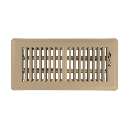 2-1/4" x 10" Stamped Deluxe Floor Register - Shoemaker 350-21/4X10