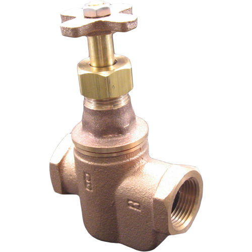 Aqualine 3/4" Brass Straight Irrigation Valve with Cross Handles - SV-075