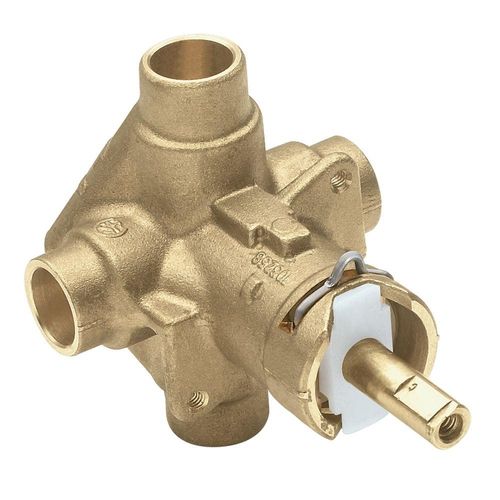 Moen 2520 M-Pact Posi-Temp Tub/Shower Rough-In Valve w/ Stops, 1/2" CC, Pressure-Balancing