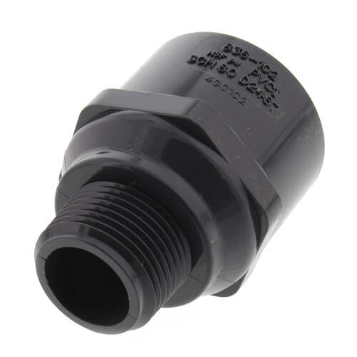 PVC80MA341 3/4" x 1" Schedule 80 PVC Male Adapter