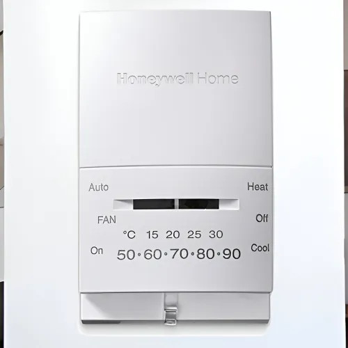 Resideo Home Mercury-Free Thermostat with 1 Heat and 1 Cool Conventional Systems and Heat Pumps with No Auxiliary Heat, Premier White - T834N1002
